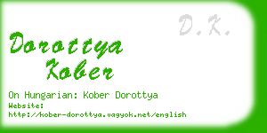 dorottya kober business card